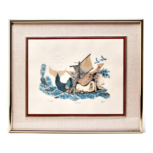 AMRAM EBGI "JONAH" LIMITED EDITION EMBOSSED LITHOGRAPH