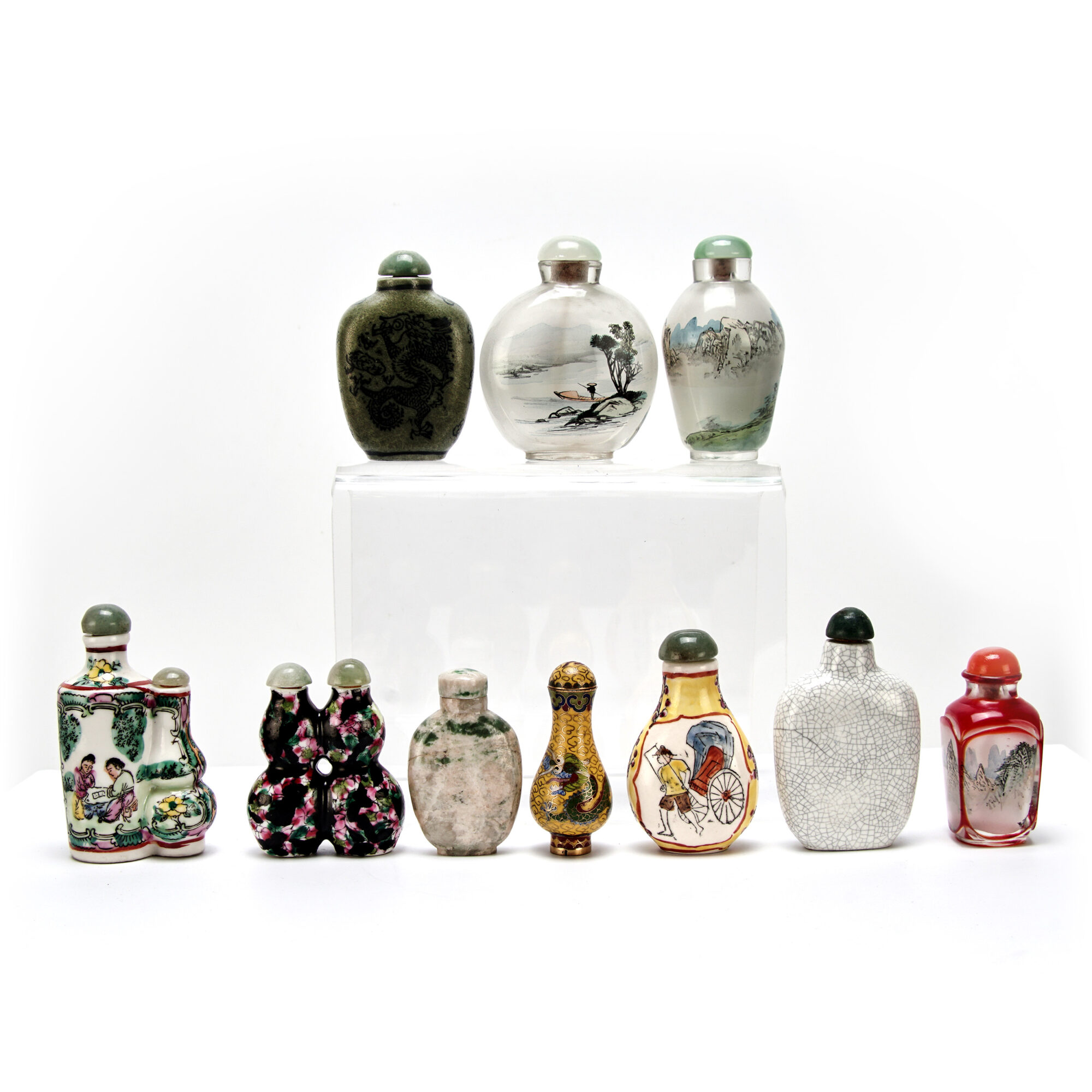 A Group of Ten Antique Chinese Snuff Bottles | Notable Auctions