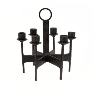 Danish Cast Iron Candelabra