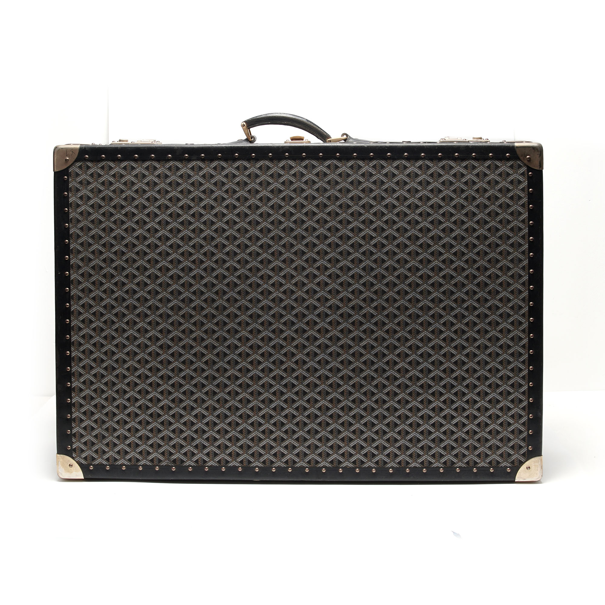 At Auction: Vintage Maison Goyard Travel Suitcase